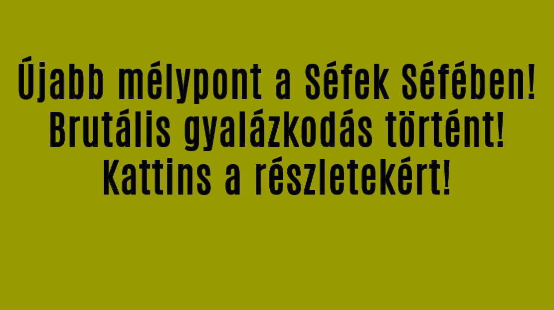 Újabb mélypont a Séfek Séfében! Brutális gyalázkodás történt!